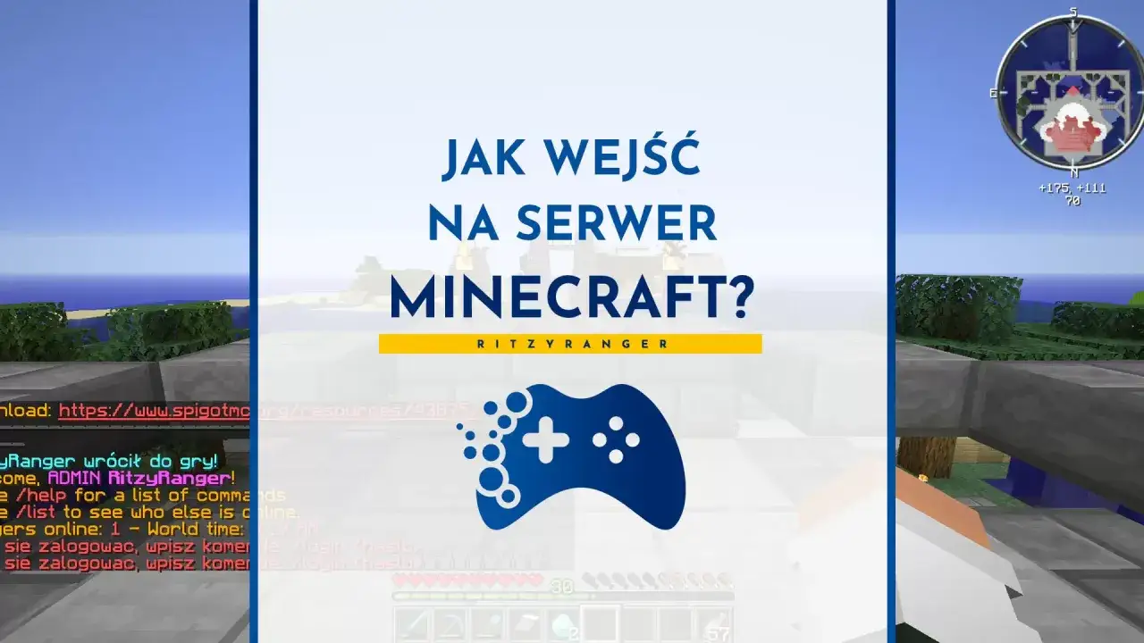 Jak wejść na własny serwer Minecraft? Poradnik od RitzyRanger z instrukcjami i komendami.