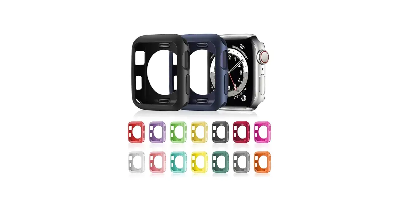 Coques de montre connect&eacute;e en silicone TPU, disponibles en plusieurs couleurs vives pour prot&eacute;ger et personnaliser votre appareil.