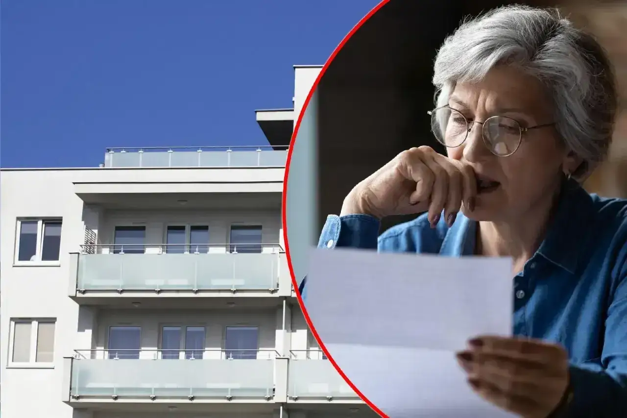 Zmartwiona kobieta czyta dokument. Czy to oznacza, że odstąpię mieszkanie TBS?