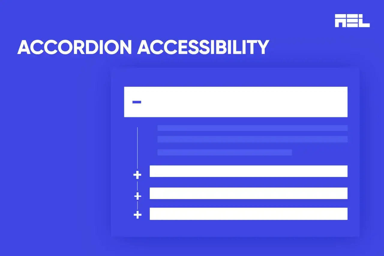 Illustration sur l'accessibilit&eacute; des accord&eacute;ons, montrant des &eacute;l&eacute;ments interactifs et des indications visuelles pour une meilleure exp&eacute;rience utilisateur, incluant l'utilisation des aria attributes.