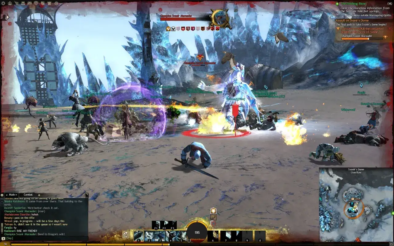 Bitwa w Guild Wars 2, gracze walczą z potężnym przeciwnikiem. Sprawdź guild wars 2 wymagania, by dołączyć do akcji!