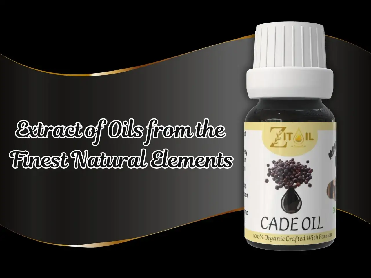 Aceite de Cade, extracto de aceites de los elementos naturales m&aacute;s finos.