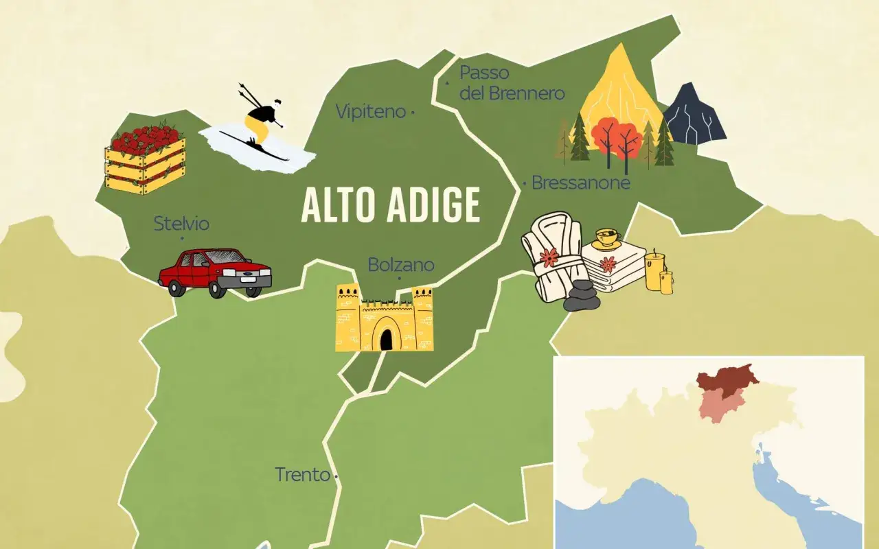 Mappa Trentino localit&agrave; spa