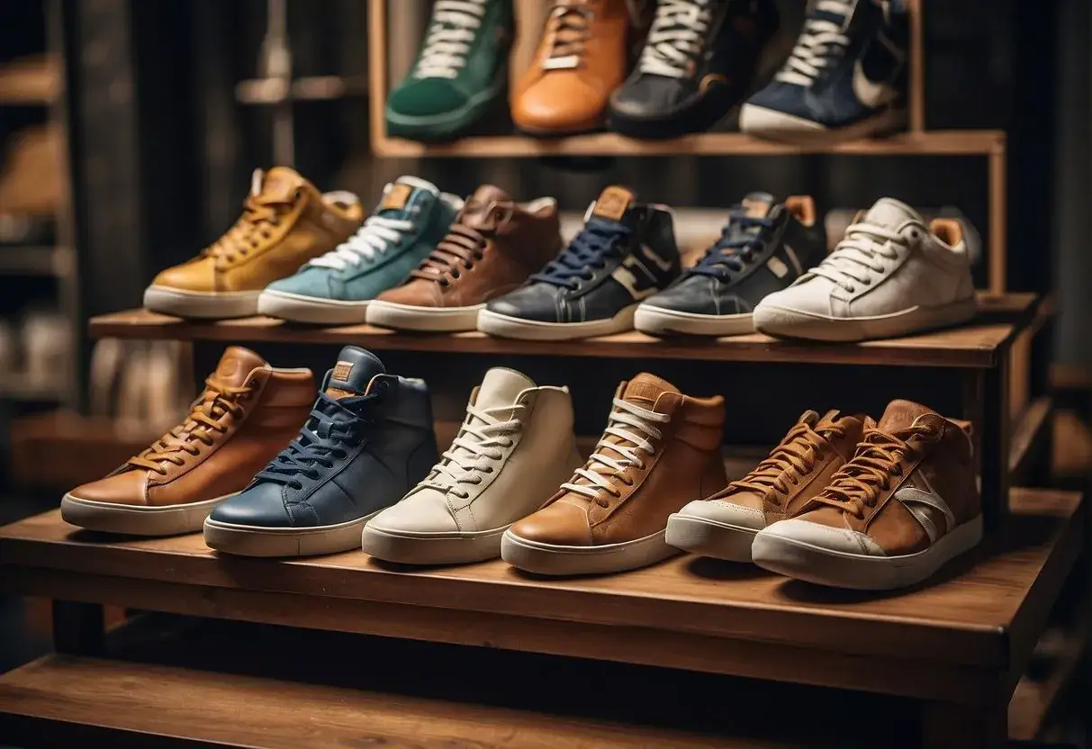 Kolekcja męskich sneakersów w stylu retro. Od klasycznych brązów po odważne zielenie, każdy znajdzie coś dla siebie.