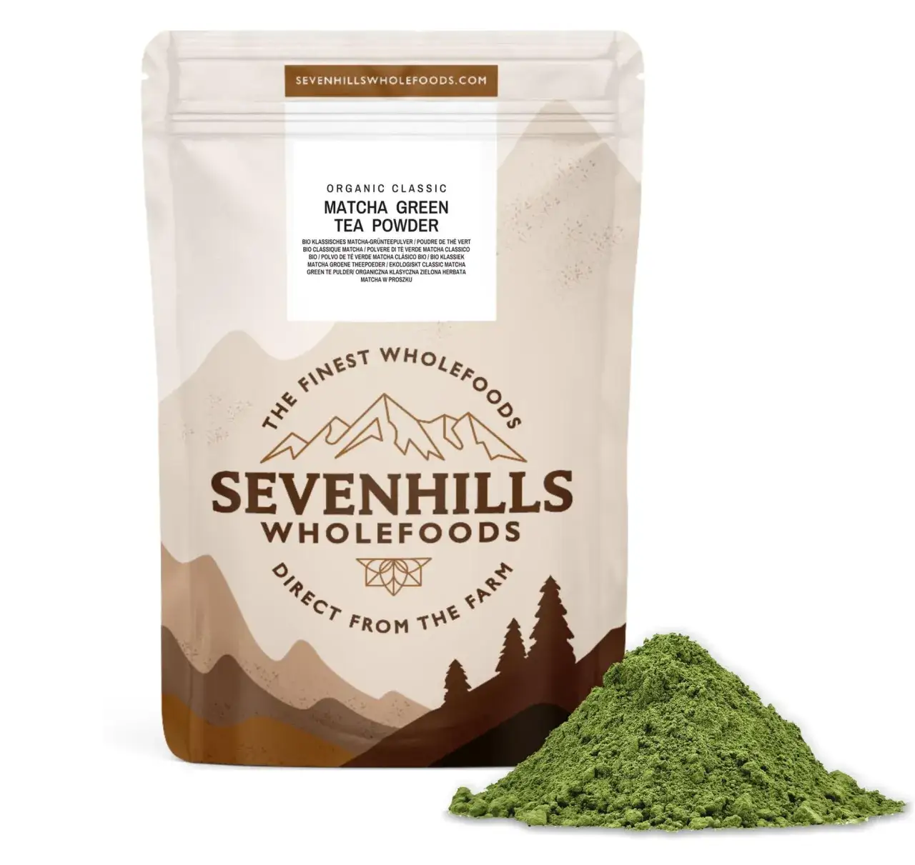 Matcha w supermarketach opakowania
