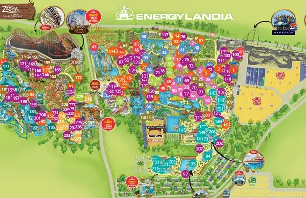 Mapa Zator Energylandia noclegi