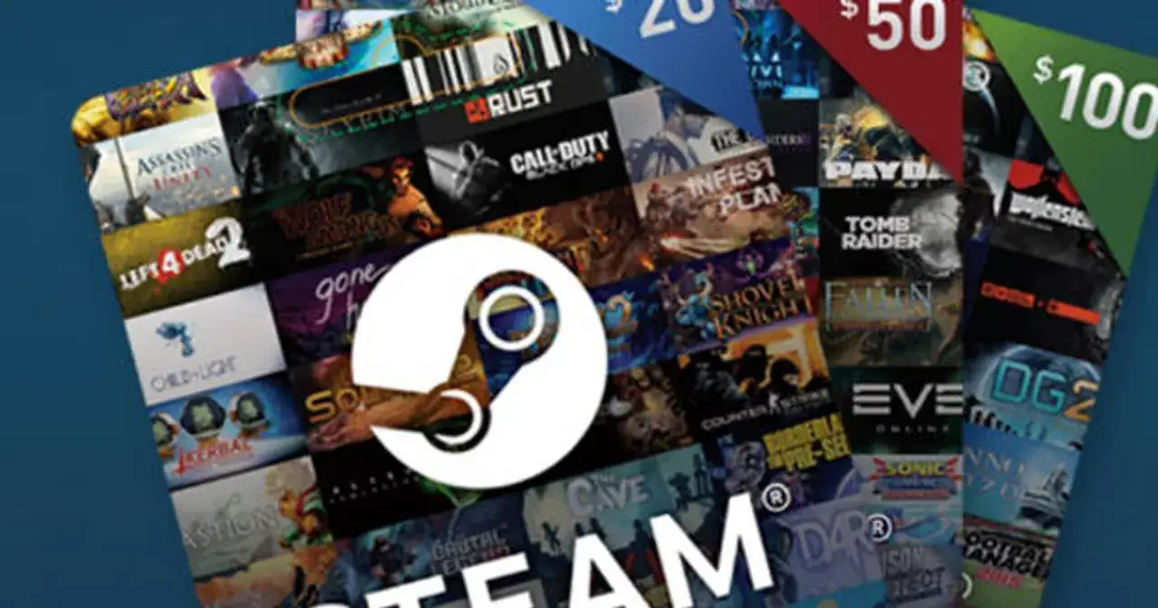 różne karty podarunkowe Steam fizyczne i cyfrowe