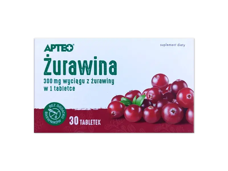 Leki bez recepty na zapalenie cewki moczowej, żurawina, probiotyki