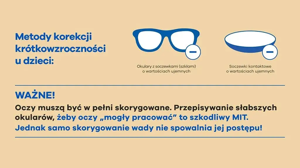 Metody kontroli krótkowzroczności u dzieci porównanie