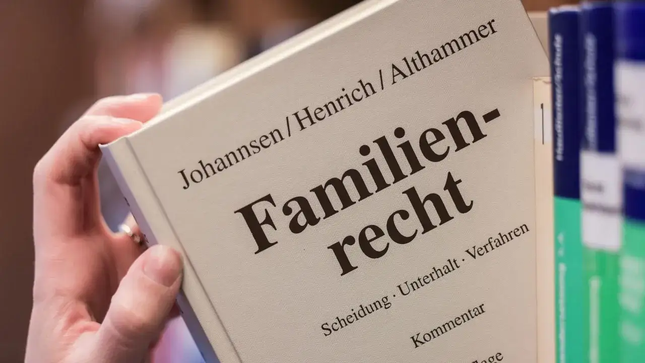 Hand hält Buch