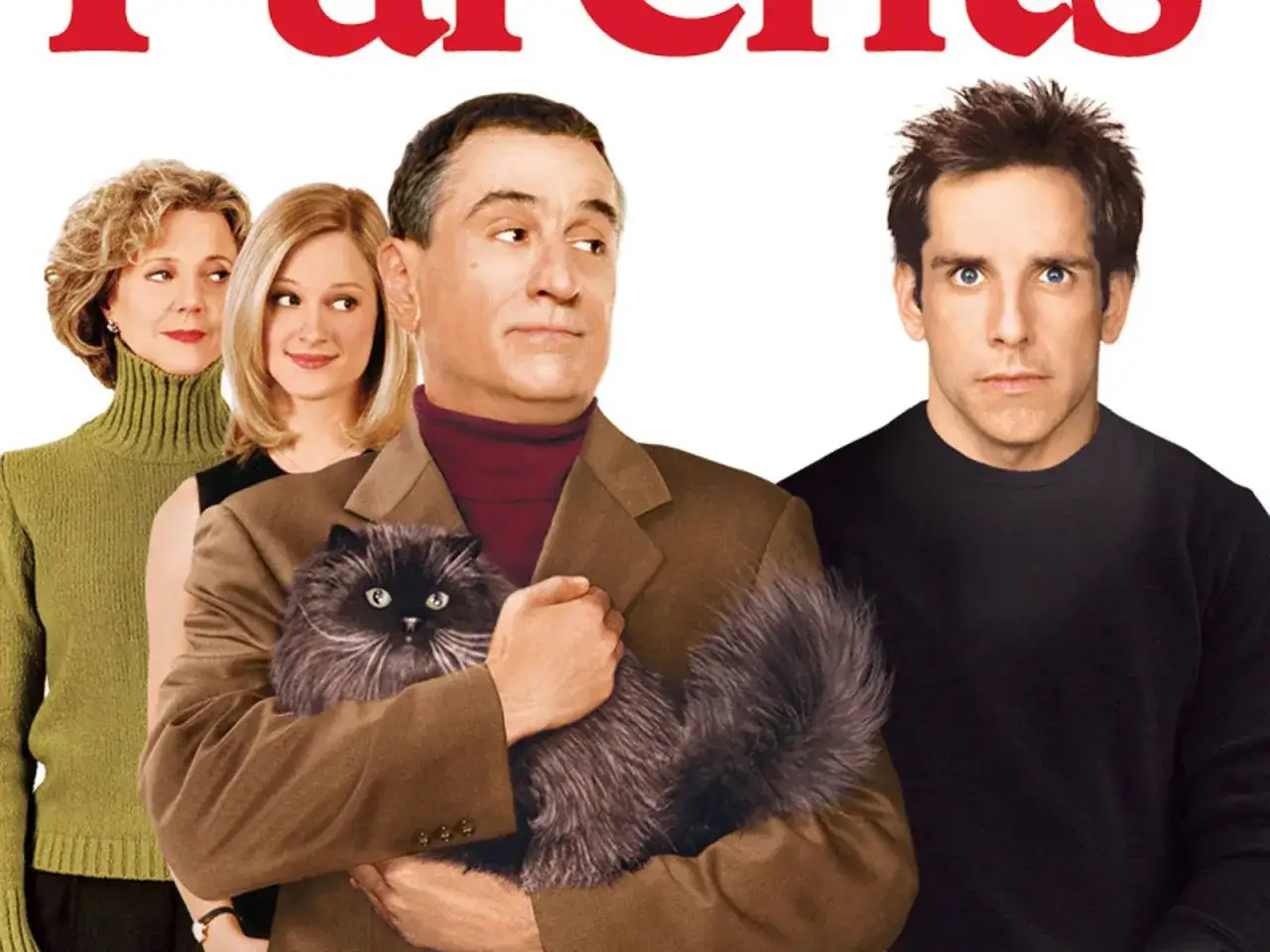 Poznaj moich rodzic&oacute;w: Robert De Niro z kotem, Barbra Streisand, Blythe Danner i Ben Stiller.