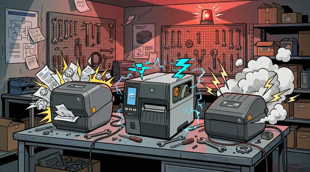 drukarka nie drukuje ilustracja problemów