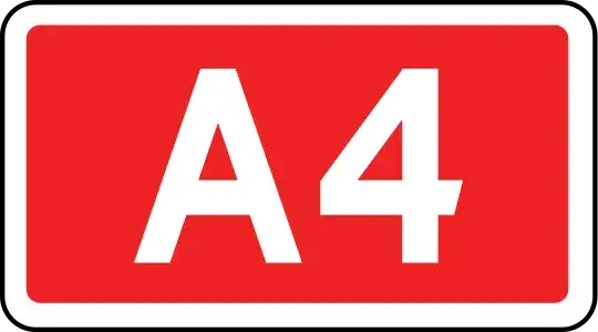 Autostrada A4 znaki drogowe opłaty
