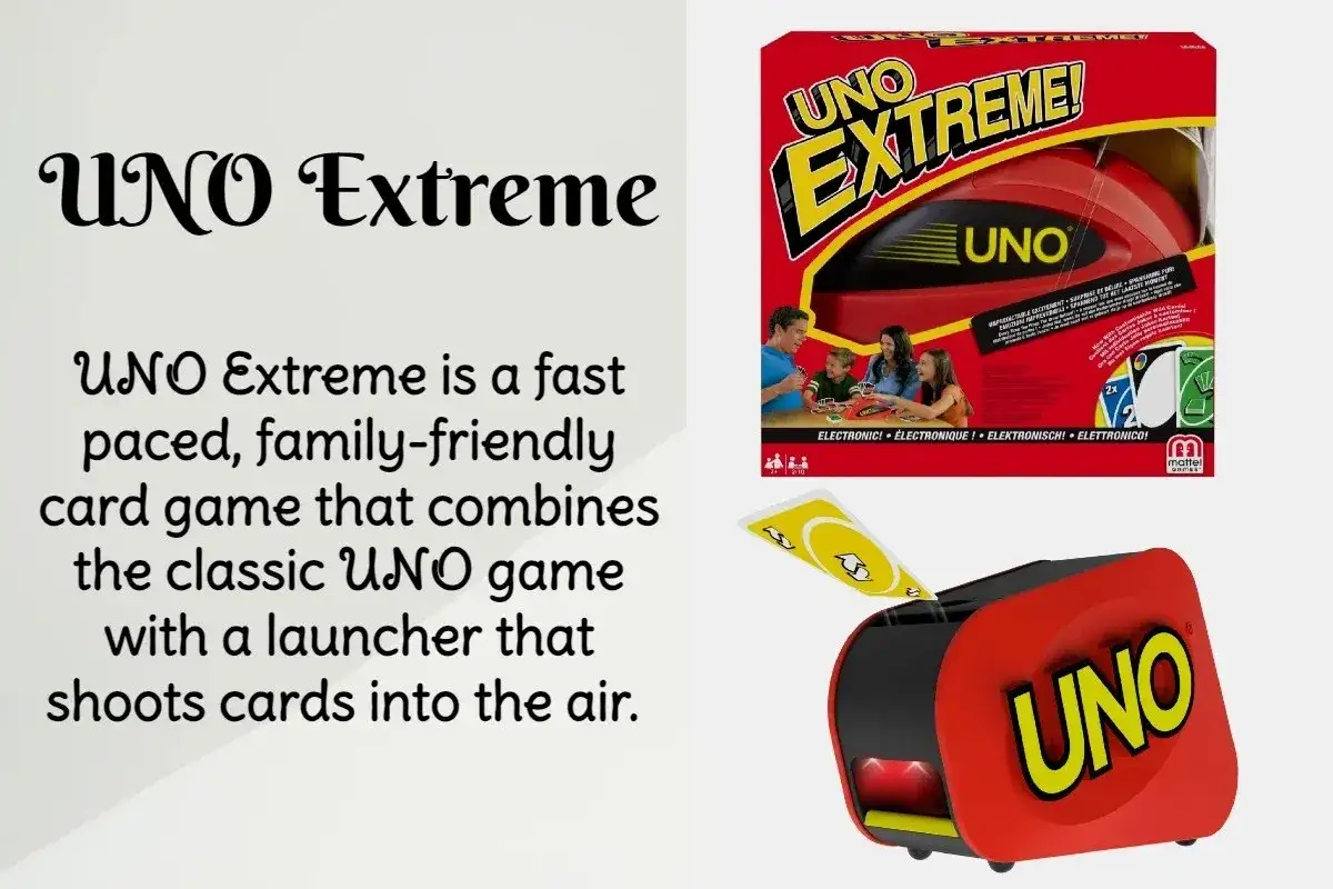 UNO Extreme: gra karciana z wyrzutnią kart. Poczuj **uno extreme znaczenie kart** i emocje podczas rozgrywki!