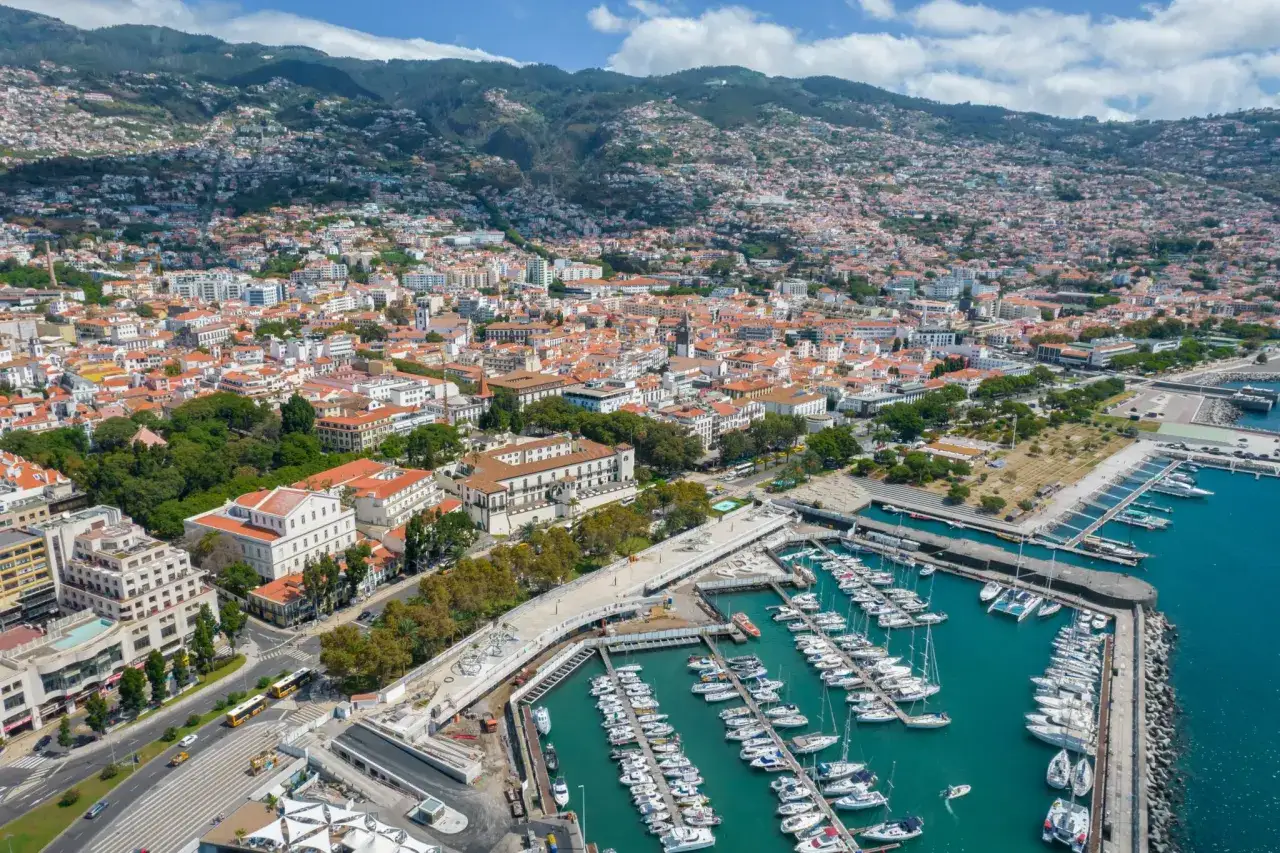 Widok na Funchal z góry