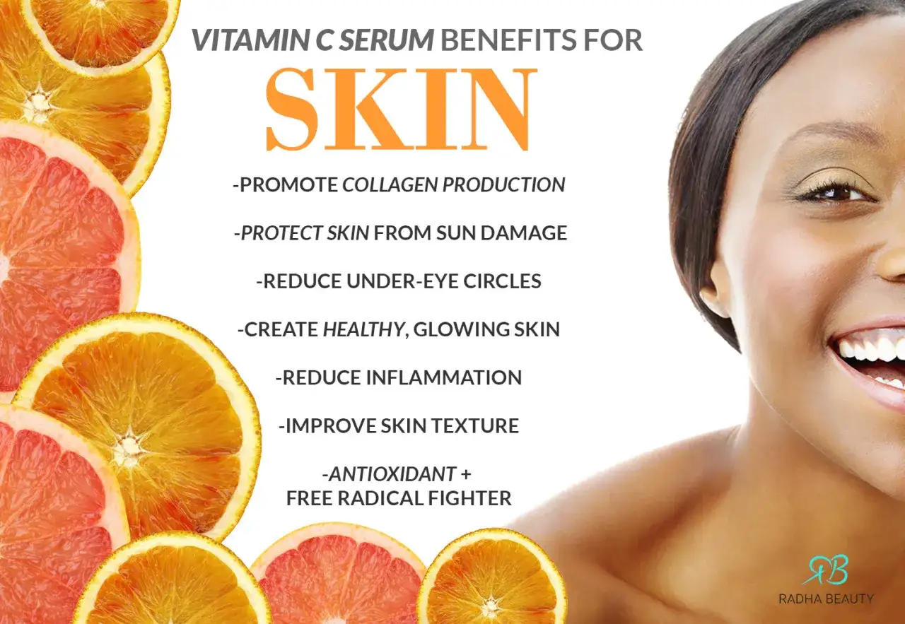 Reines Vitamin C Serum für strahlende Haut: Fördert Kollagen, schützt vor Sonne, reduziert Augenringe & Entzündungen. Ein Antioxidans-Kraftpaket!