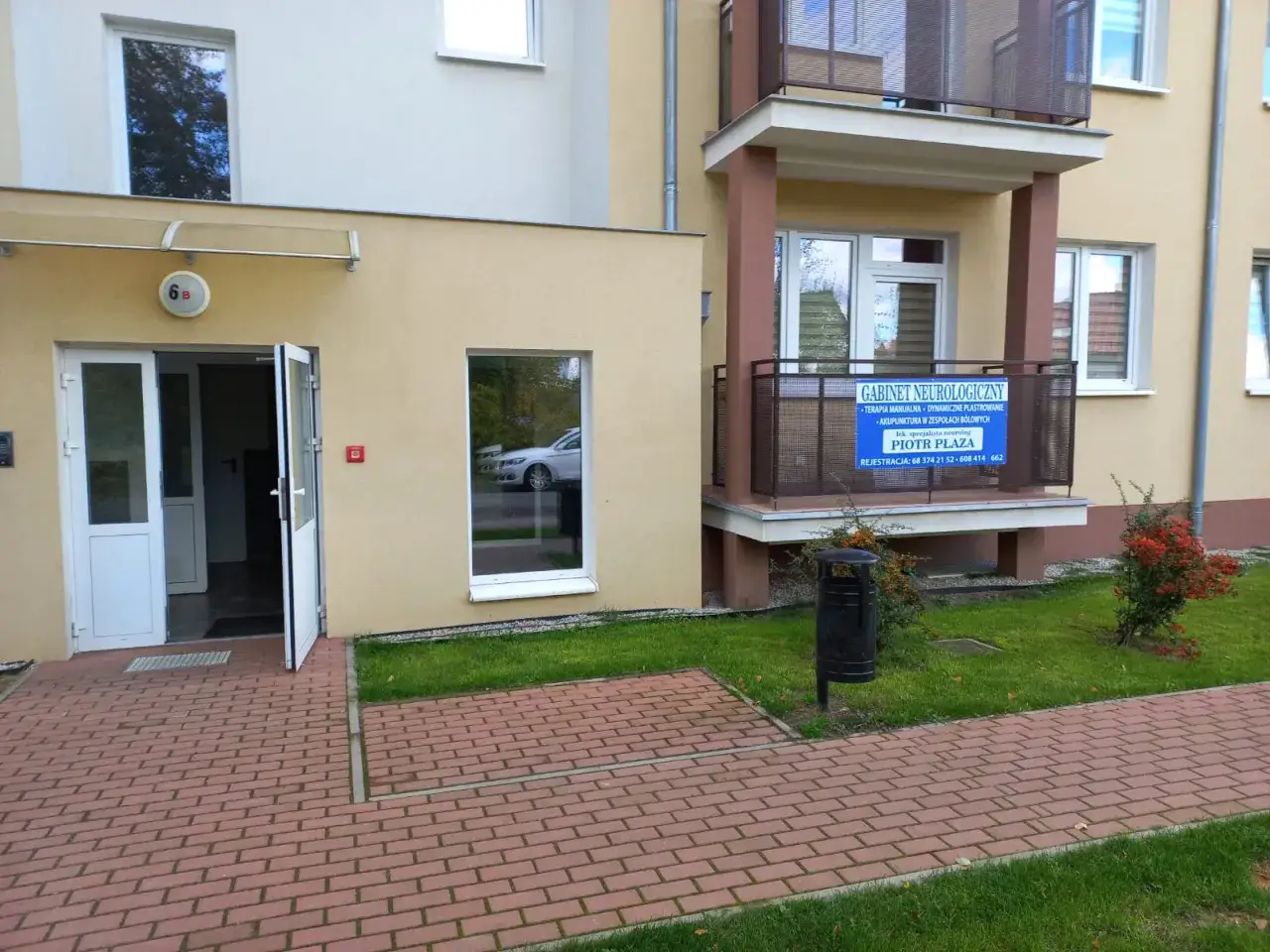 Gabinet neurologiczny Piotra Płazy, gdzie przyjmuje specjalista, znajduje się pod adresem 6B.