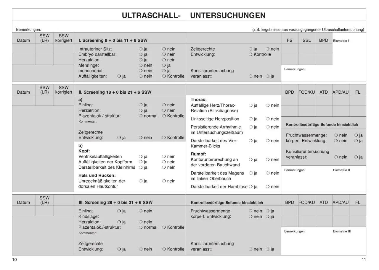 Ultraschalluntersuchung: Dokumentiert die Bedeutung von Ultraschall-Screenings in der Schwangerschaft.
