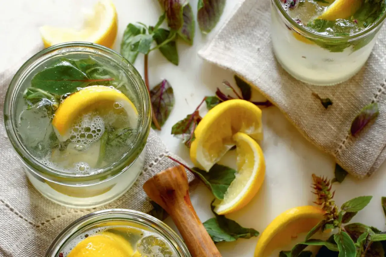 Erfrischendes Rezept mit Gin, Zitrone und Minze. Perfekt für heiße Tage!