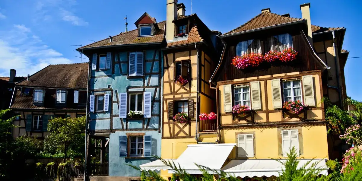Kolorowe domy Colmar Alzacja