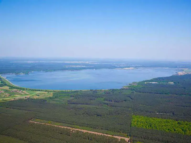 Jezioro Turawskie widok z lotu ptaka