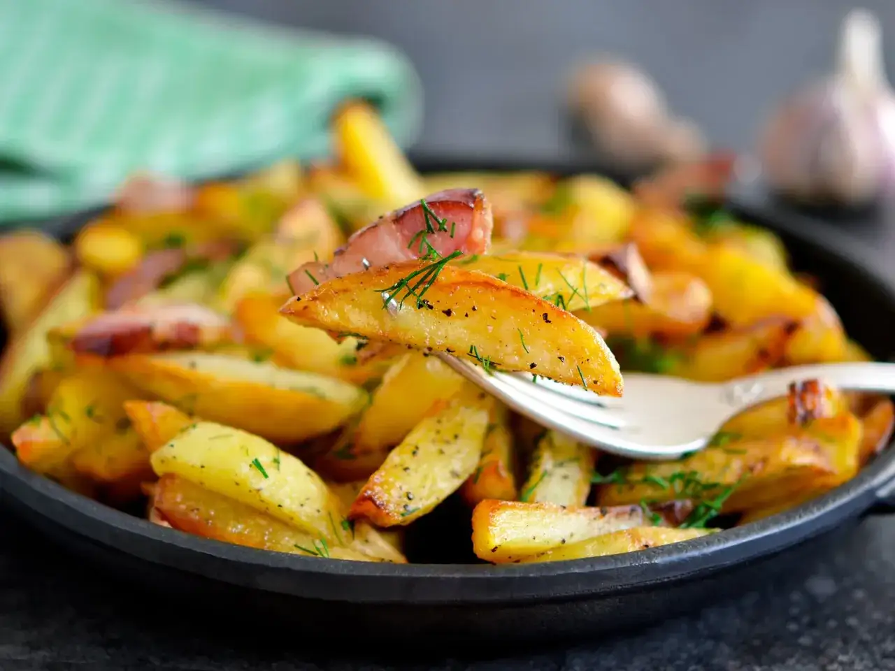 perfekt gewürzte Bratkartoffeln