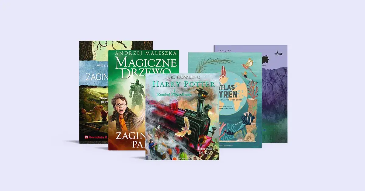 okładki książek różne gatunki kryminał fantastyka literatura dziecięca reportaż