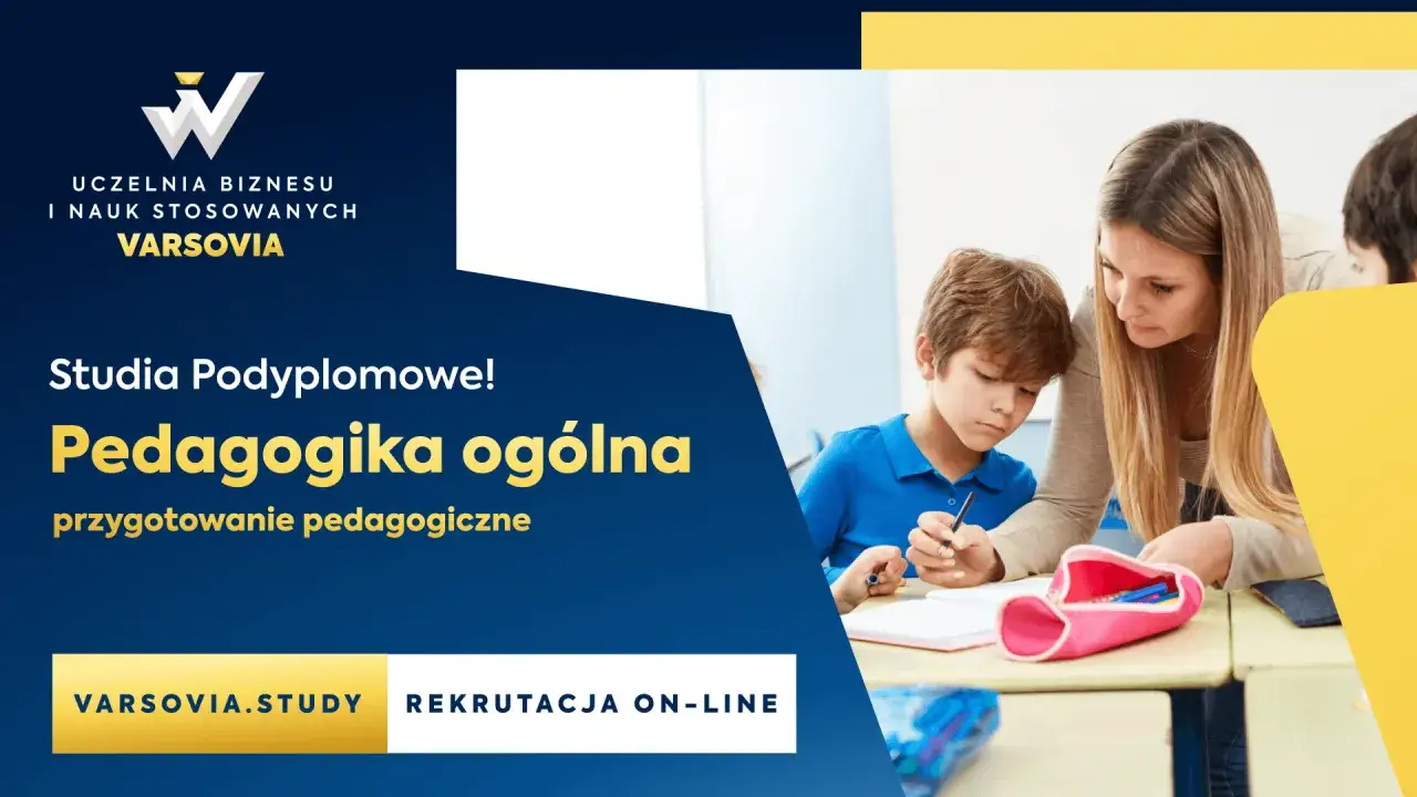 Nauczycielka pomaga uczniowi w nauce. Rekrutacja na studia podyplomowe pedagogika ogólna w Varsovii.