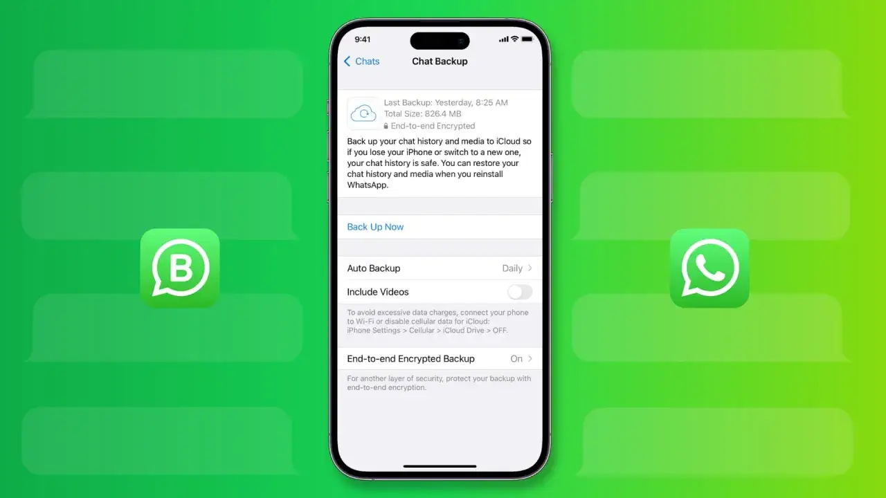 Ustawienia kopii zapasowej WhatsApp na iPhonie. Zapewnij bezpieczeństwo swoich rozmów.