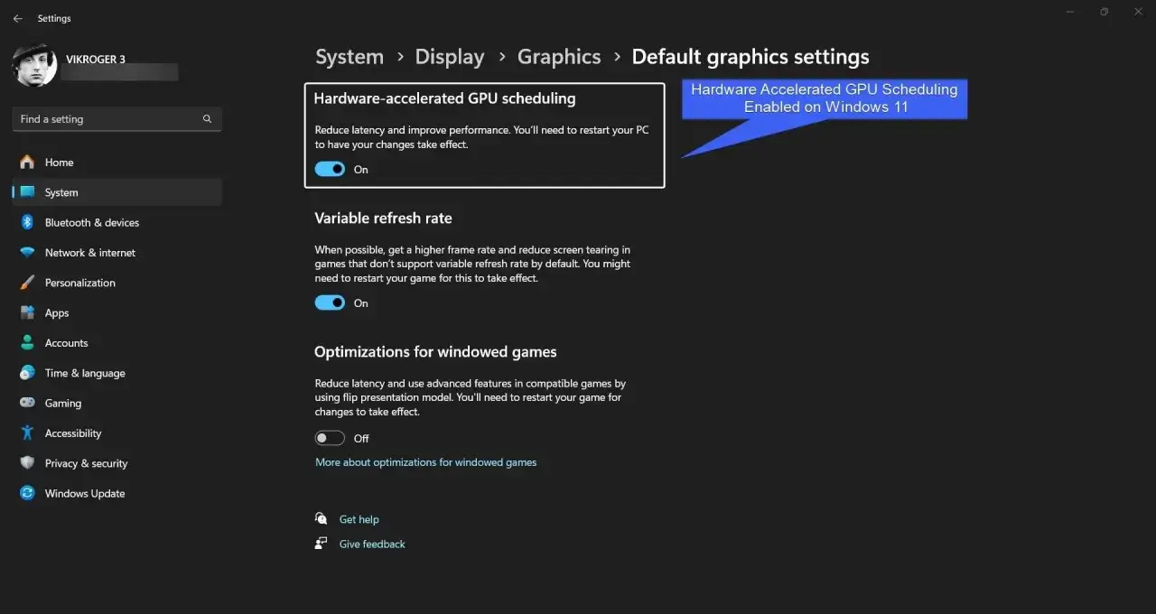 Ustawienia grafiki w Windows 11: włączone planowanie GPU, aby uniknąć opóźnień. To nie dla hags, ale dla graczy!
