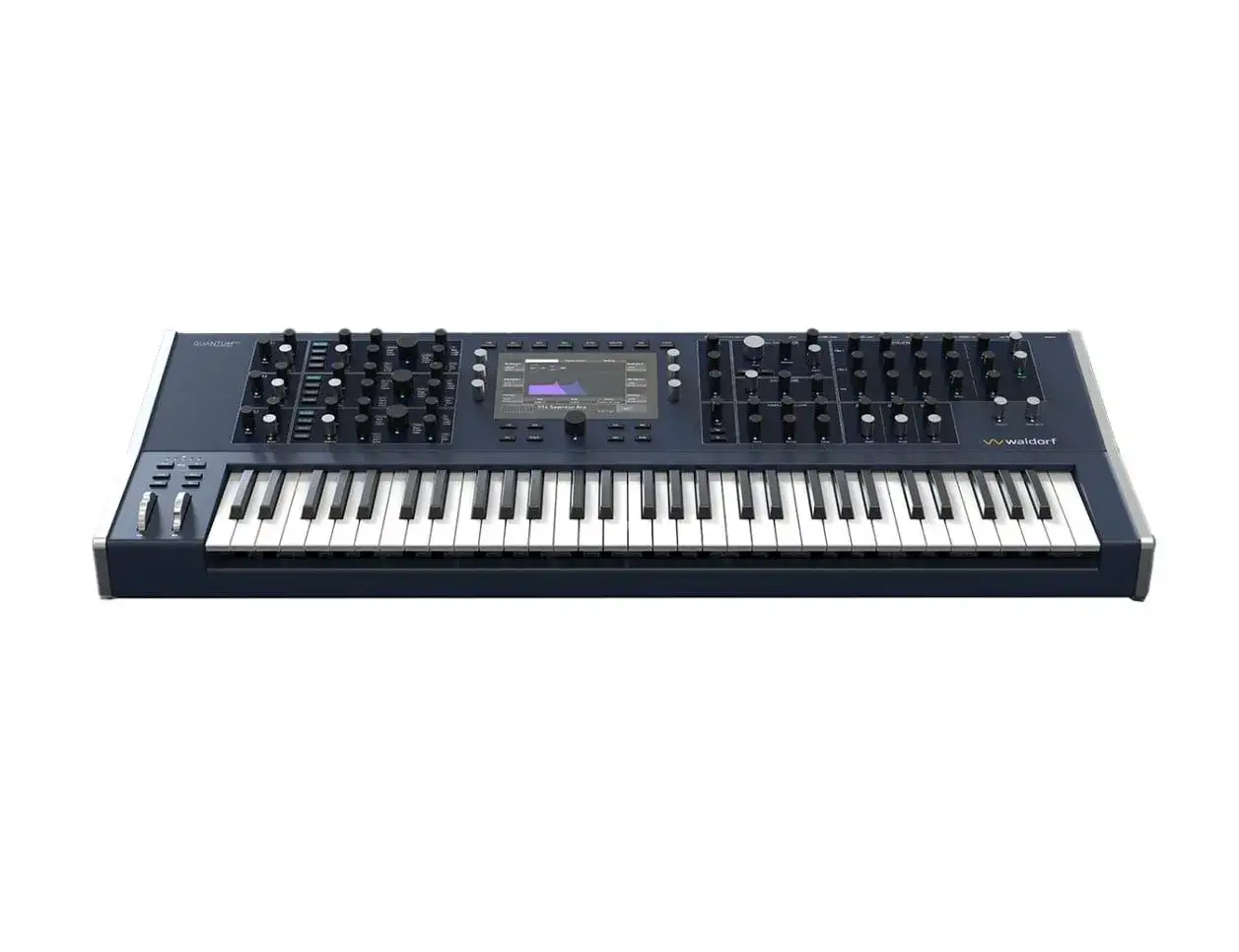 Waldorf Quantum MK2 &ndash; zaawansowany syntezator klawiszowy z mn&oacute;stwem pokręteł i ekranem dotykowym, gotowy do tworzenia dźwiękowych podr&oacute;ży.
