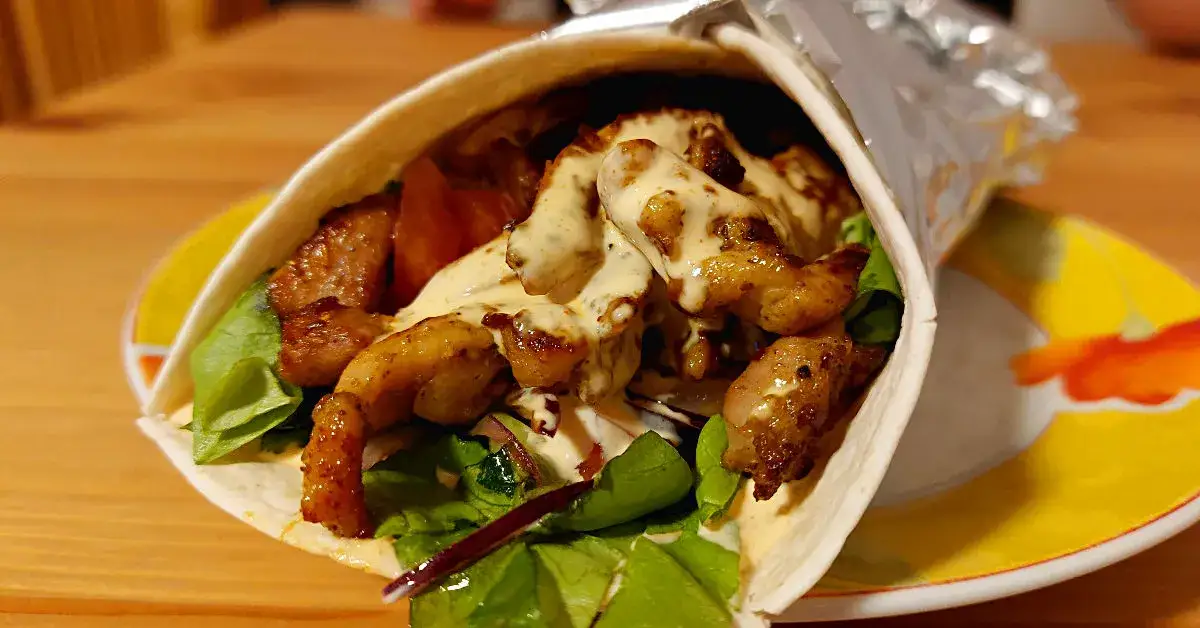 kebab z kurczakiem i wołowiną