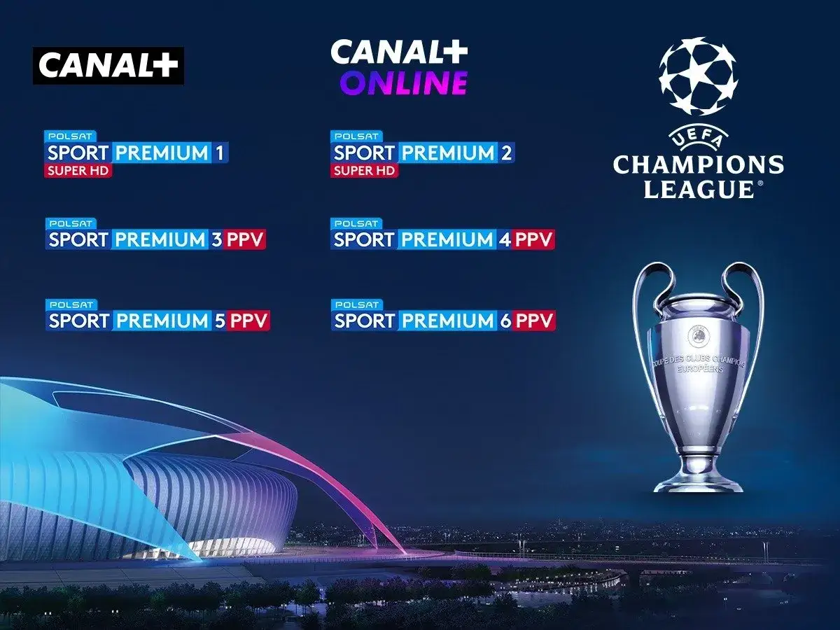 CANAL+ online interfejs Liga Mistrzów