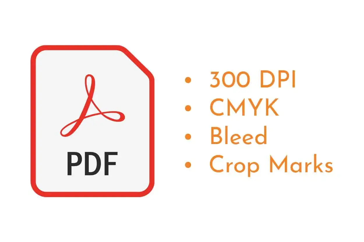 Plik PDF z wytycznymi do druku: 300 DPI, CMYK, spady, znaczniki cięcia. Dowiedz się, jak wydrukować idealnie.