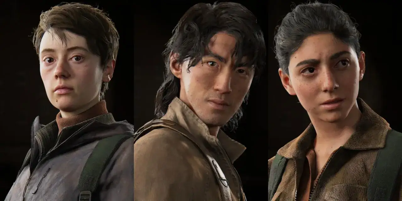 Tres personajes de The Last of Us Part II. ¿cuanto dura the last of us 2? La historia es intensa.