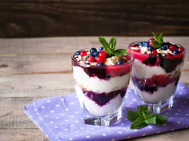 Verrines mascarpone fruits rouges