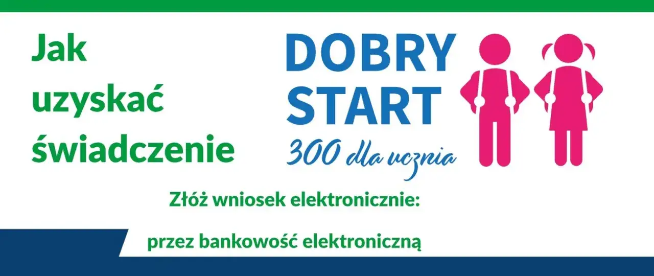 Jak uzyskać świadczenie wspierające 2025? Złóż wniosek elektronicznie przez bankowość. Dobry Start 300 dla ucznia.