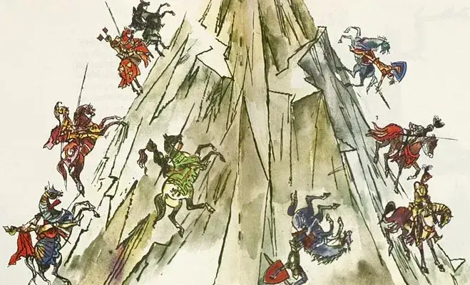 Szklana góra baśń ilustracja
