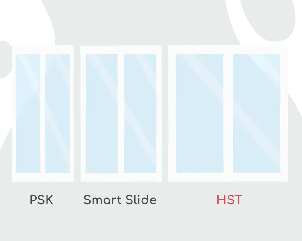 drzwi przesuwne HST PSK Smart Slide porównanie