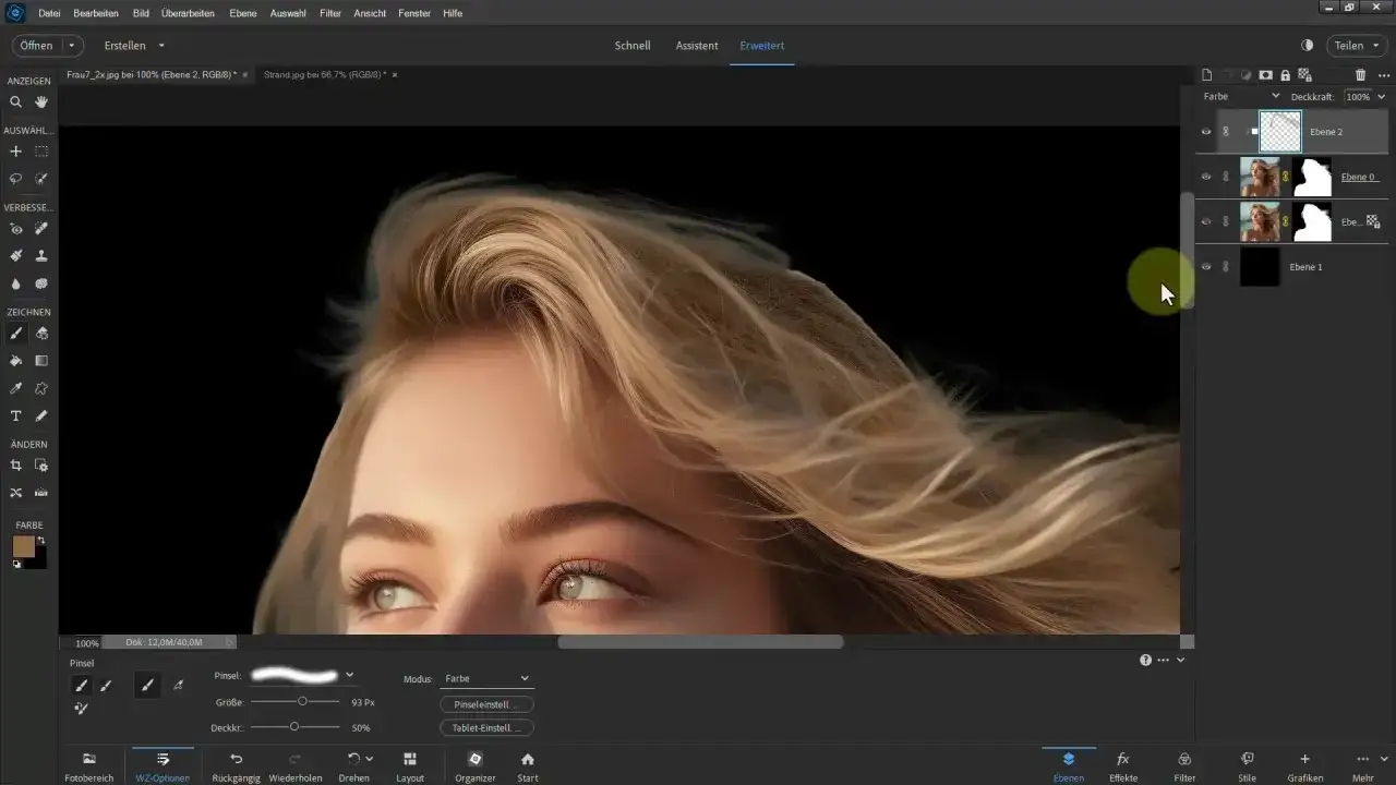Usuwanie włosów Photoshop Zaznacz i maskuj