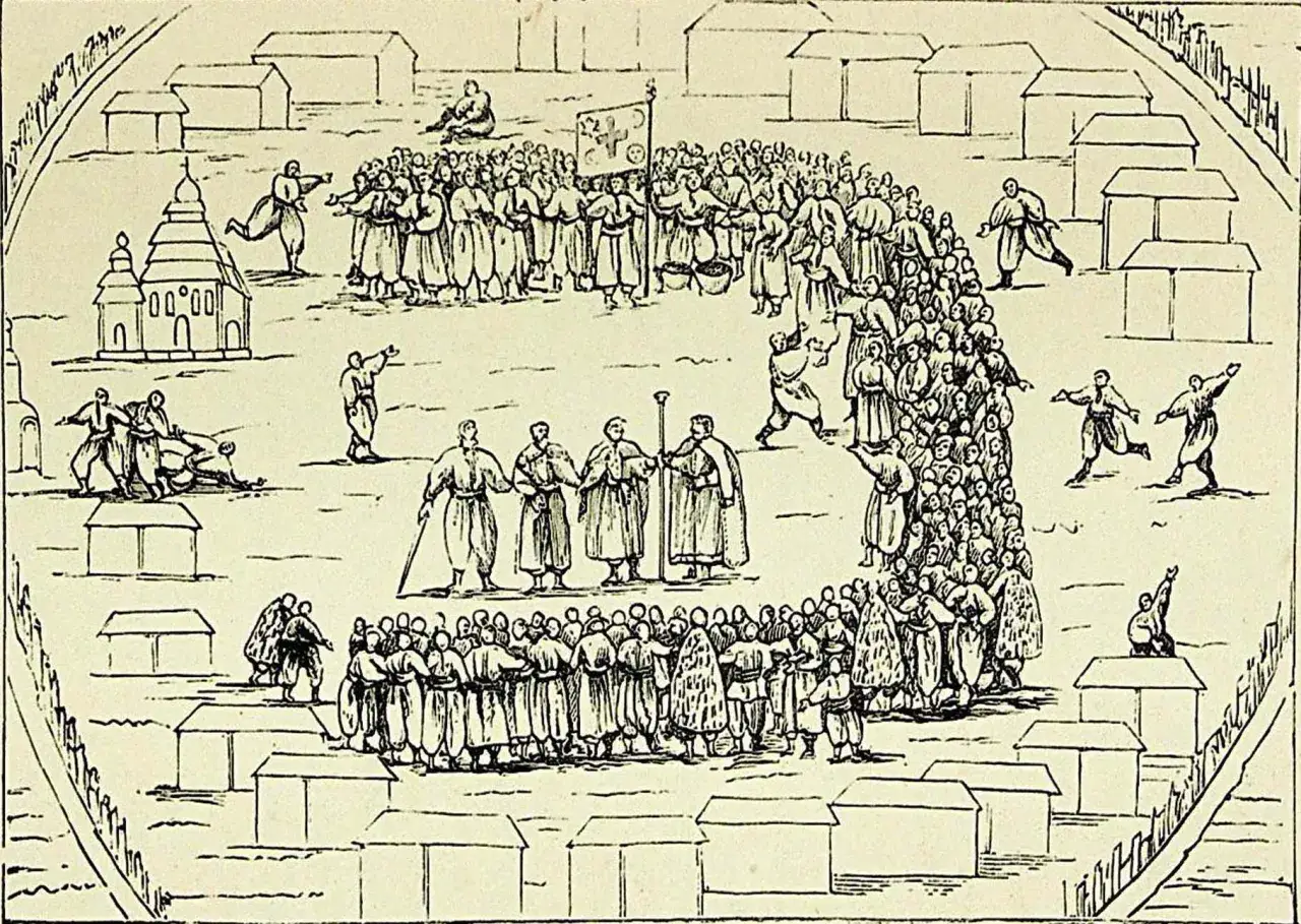Kozacy zaporoscy historyczne ilustracje