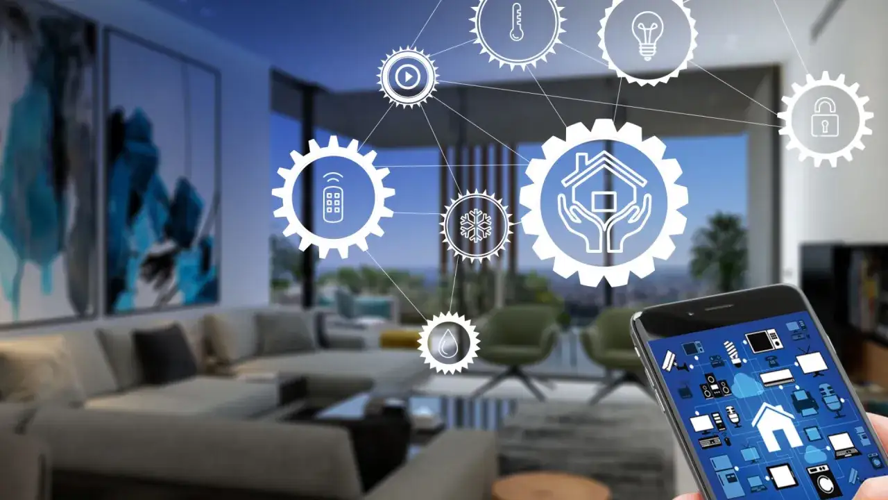 Maneja tu hogar inteligente con un smartphone. Controla luces, temperatura, seguridad y más para domotizar casa.
