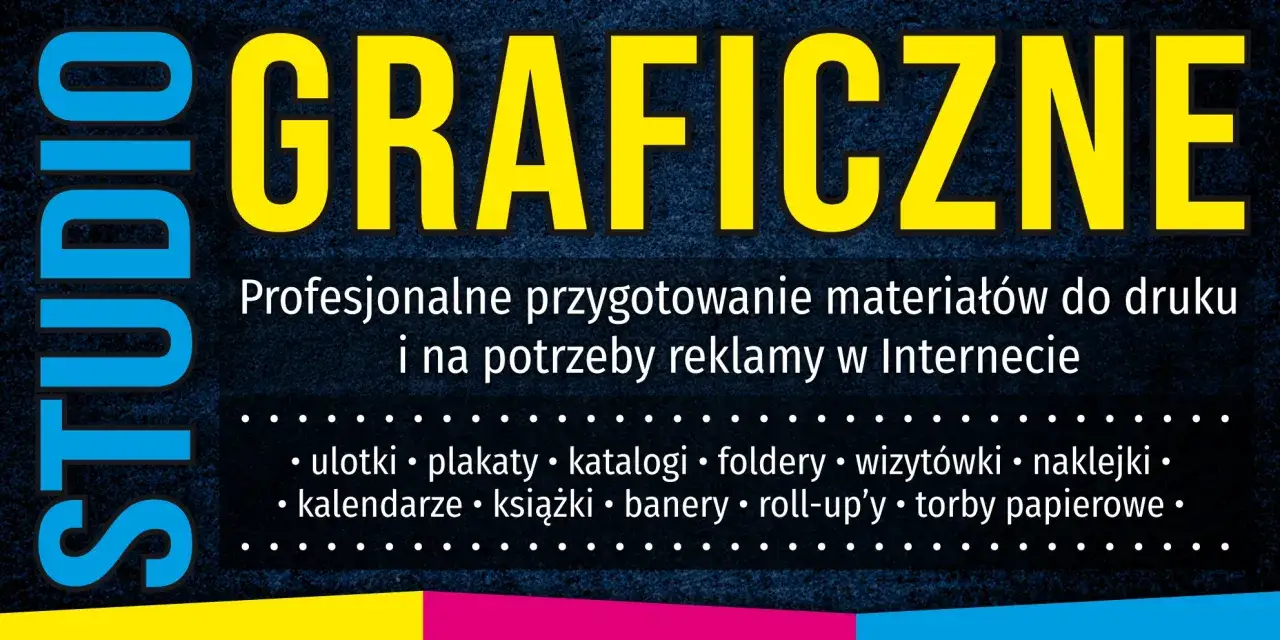 Studio Graficzne: profesjonalne przygotowanie materiał&oacute;w do druku i reklamy online. Usługi desktop publishing obejmują ulotki, plakaty, katalogi, wizyt&oacute;wki i inne.
