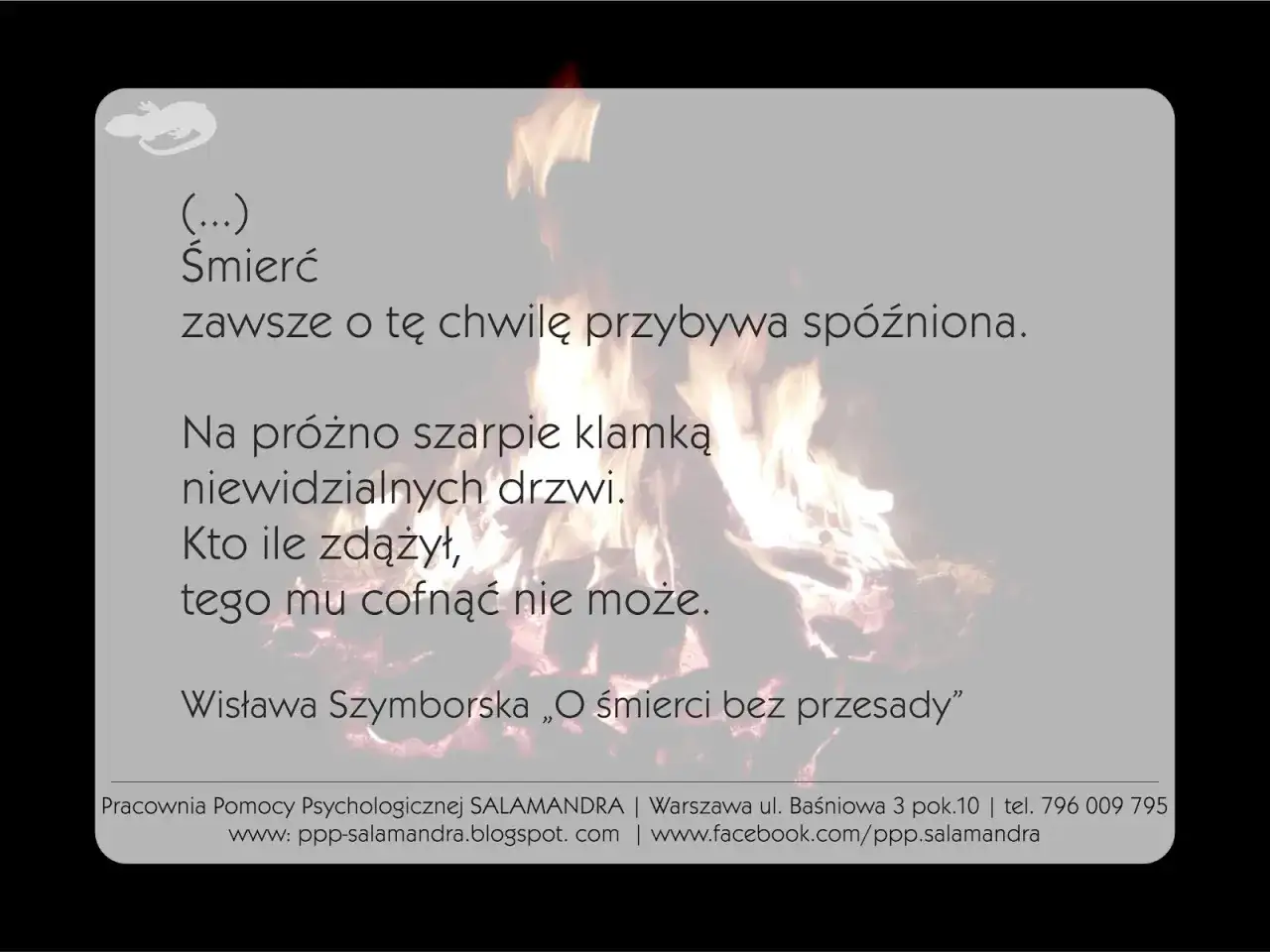 Szymborska cytaty o śmierci: