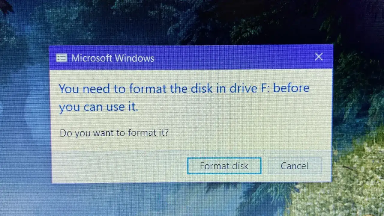 Komunikat Windows: