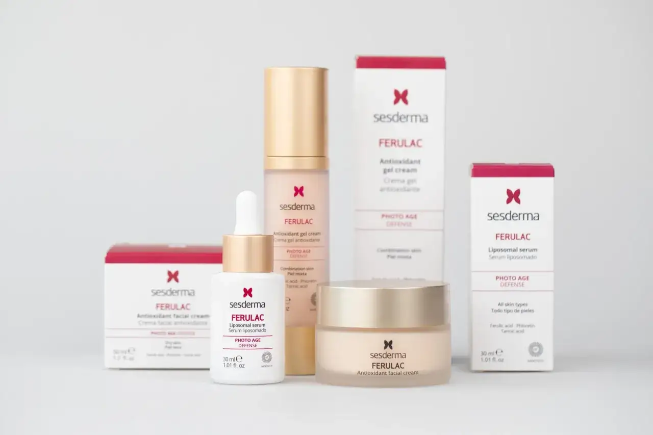 Zestaw kosmetyk&oacute;w Sesderma Ferulac: serum liposomalne i krem. Ochrona przed starzeniem dla każdej cery.