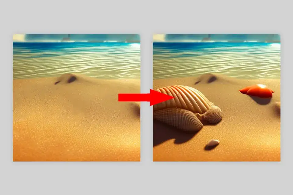 Adobe Firefly wypełnienie generatywne przykład