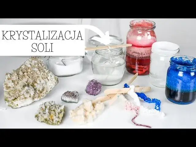 materiały do eksperymentu hodowla kryształ&oacute;w soli
