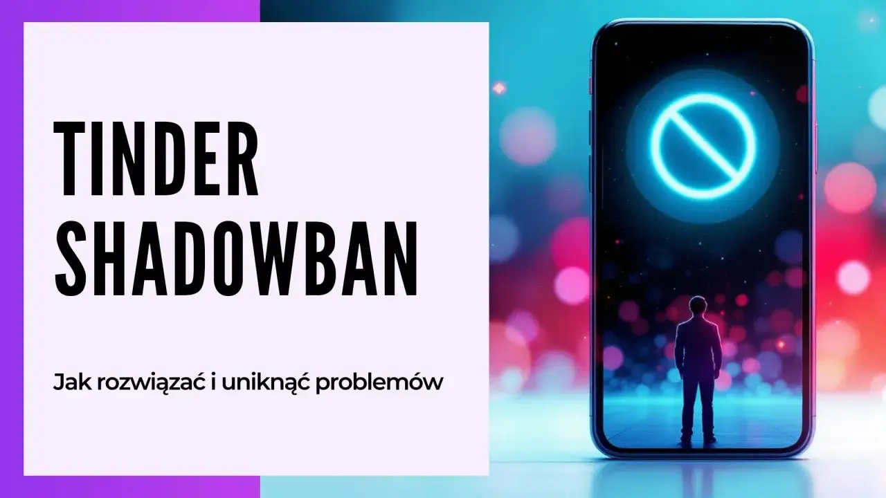 Człowiek stoi przed telefonem, na którym widnieje znak zakazu. Tekst