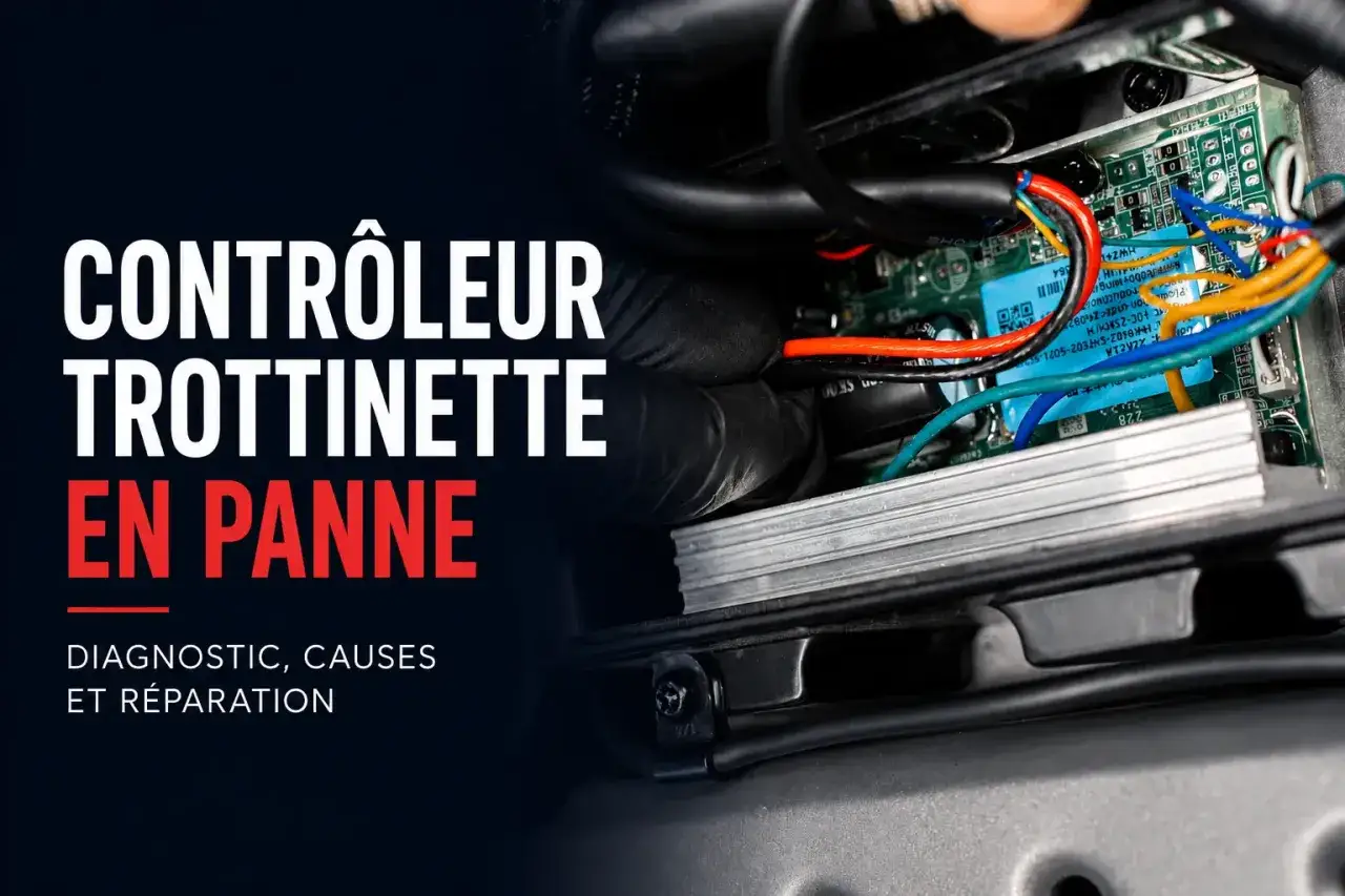 Réparation d'un contrôleur de trottinette électrique Urban Glide en panne. Diagnostic et causes possibles, y compris le fusible.